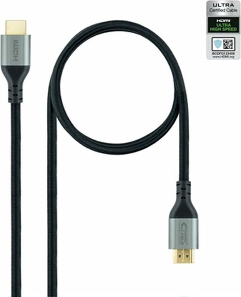 Nanokabel Kabel HDMI 2.1 ULTRA HIGH SPEED A/M-A/M, Schwarz, 3 m
