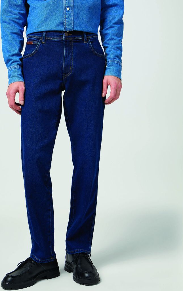 WRANGLER, Herren Jeanshosen, Straight fit, TEXAS, W31 L34, Blau, Jeans, baggyjeans, buggy