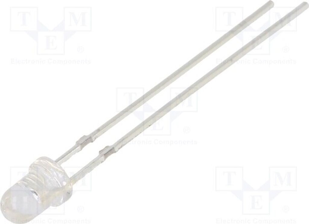 2x LED 3mm ohne Stopper OSY5RU3131A LED Dioden THT 3mm 1560÷2500mcd gelb 30°