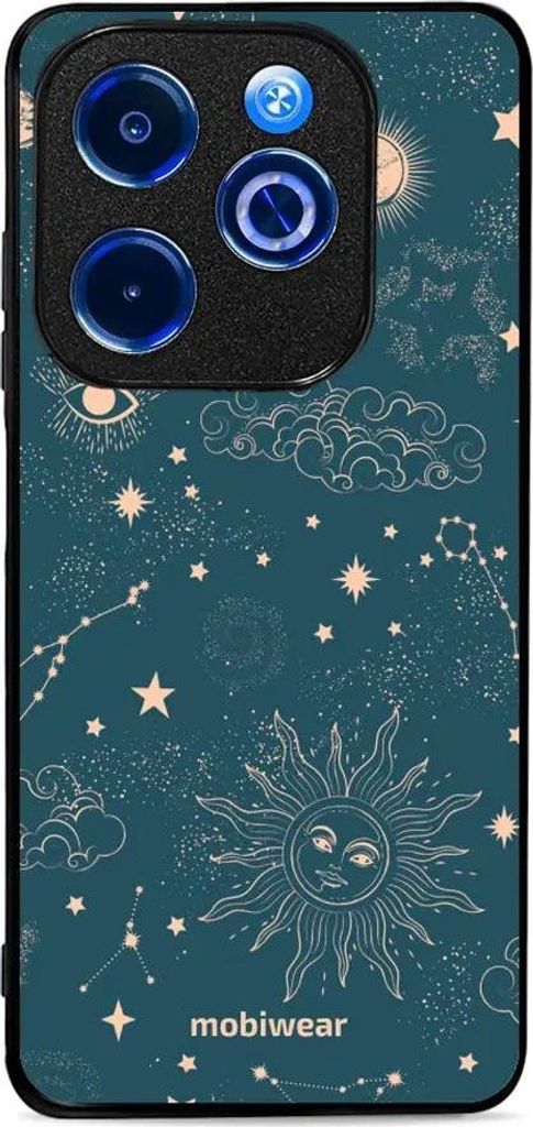 Handyhülle für Infinix Smart 8, Mobiwear Glossy Case, Astraler Staub