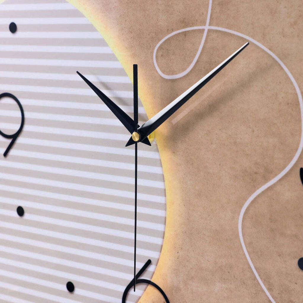 SensaHome Wanduhr Madrid – s Japandi-Design – organische Produktbild 2