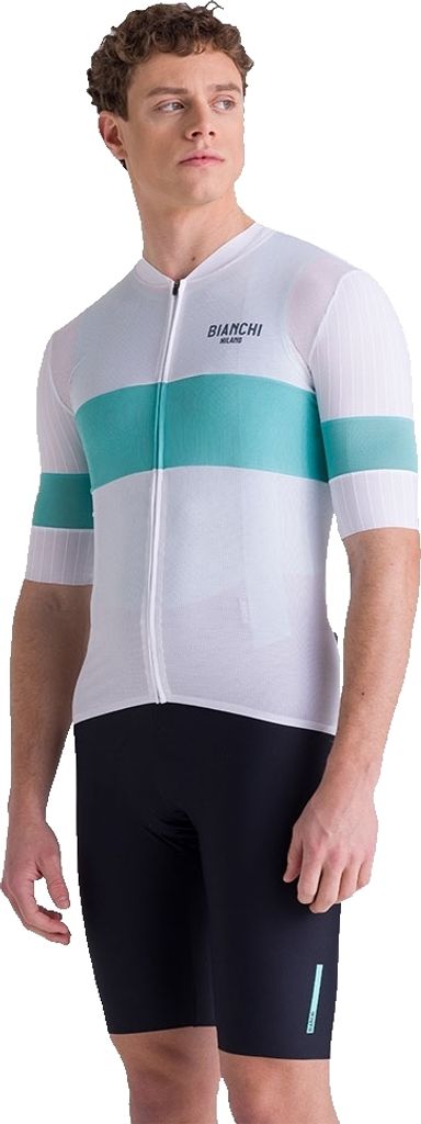 Santini Bianchi Milano Race 2025 Kurzarm-radtrikot Weiß M Mann Weiß M