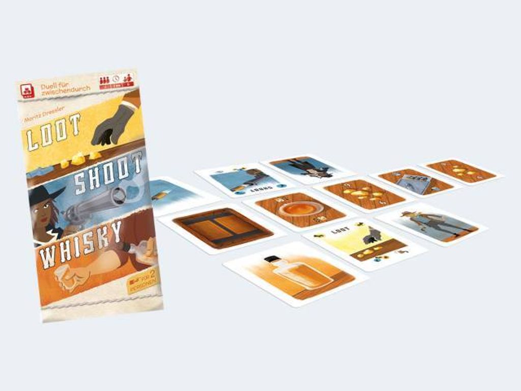 Minnys Loot Shoot Whisky, Kartenspiel, für 2 Spieler, ab 8 Produktbild 