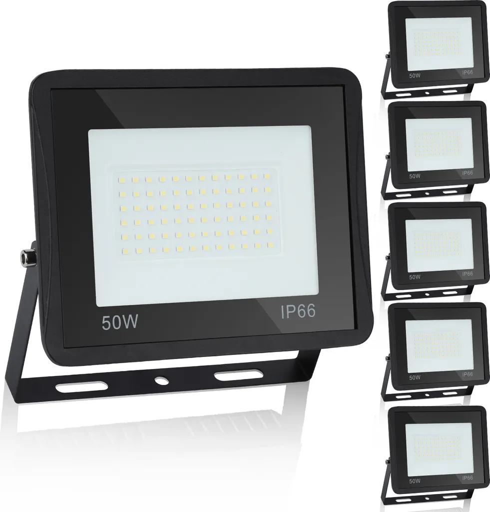 Yakimz 5X LED proiettore proiettore faretto 50W proiettore da costruzione lampada da esterno IP65 bianco caldo