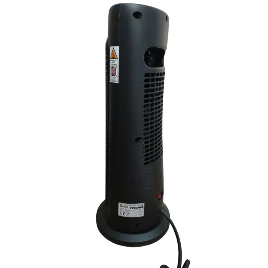 Radiateur oscillant 2000W SIRGE Vulcano : Minuterie 12h et écran tactile