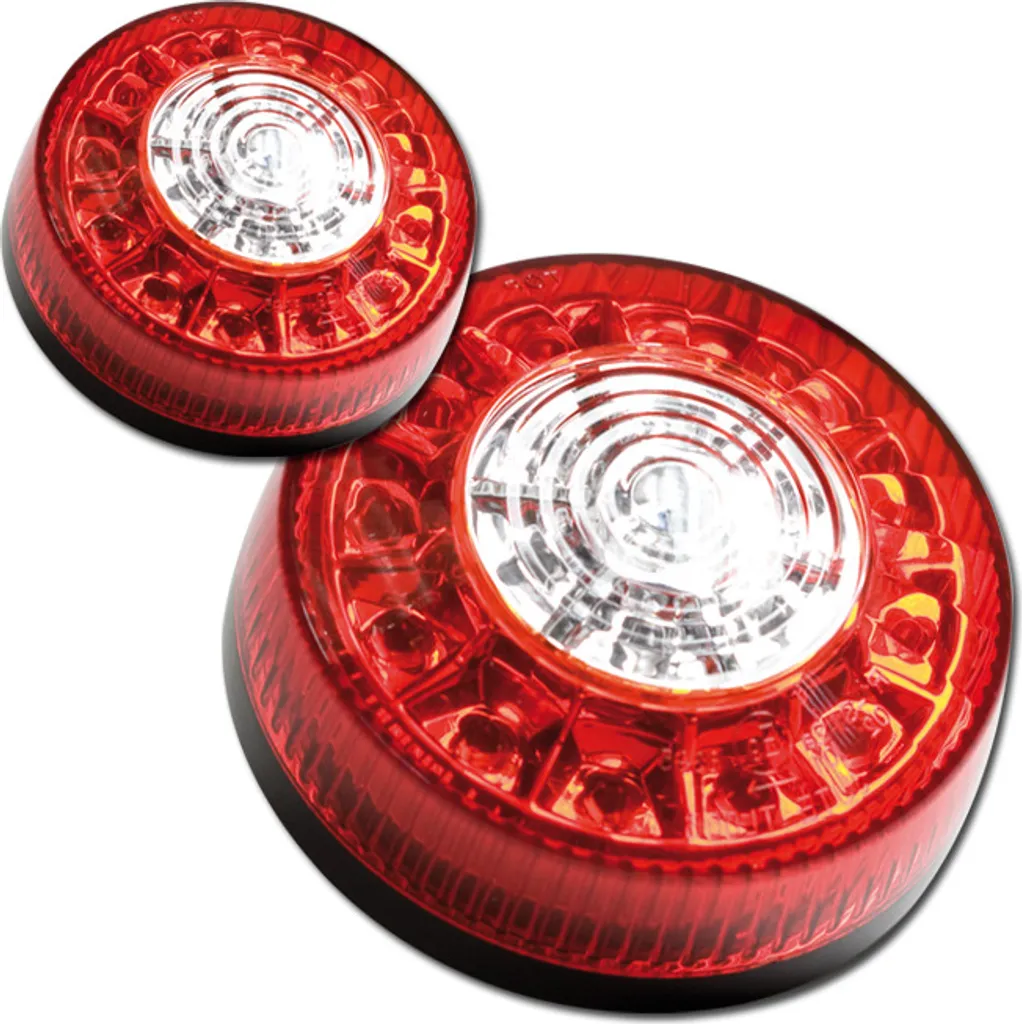 Indicatore di Direzione Posteriore LED Rotondo | Luci Combinate Camion 12V 24V