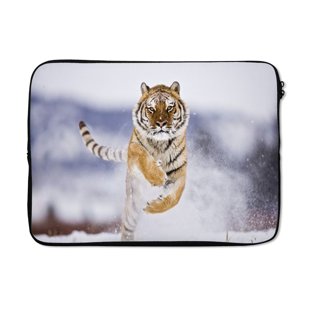 MuchoWow Laptop Hülle 13 Zoll Sibirischer Tiger Laptoptasche - Laptophülle - Sleeve - Rundumschutz