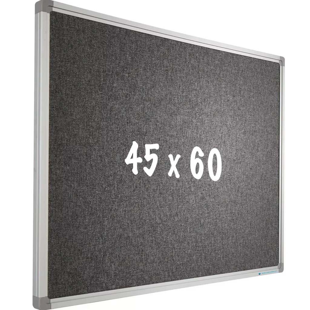 Camira PRO Reyes Lavagna in Tessuto 45x60 - Design Alluminio da Ufficio