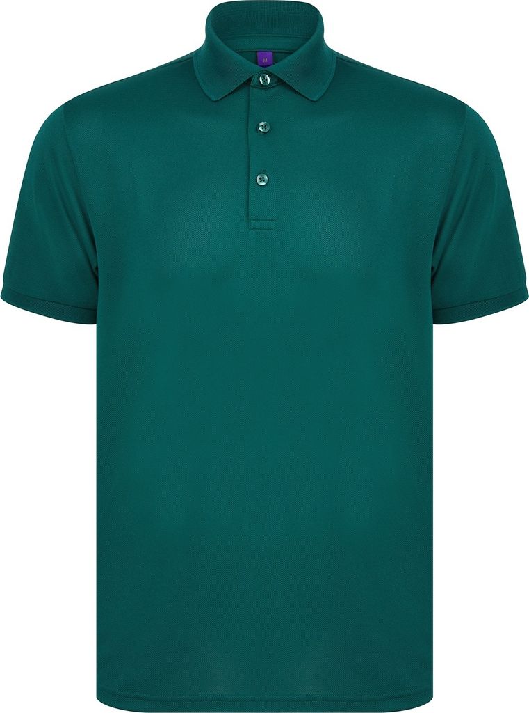 Henbury - Poloshirt für Herren/Damen Uni RW8077 (S) (Flaschengrün)