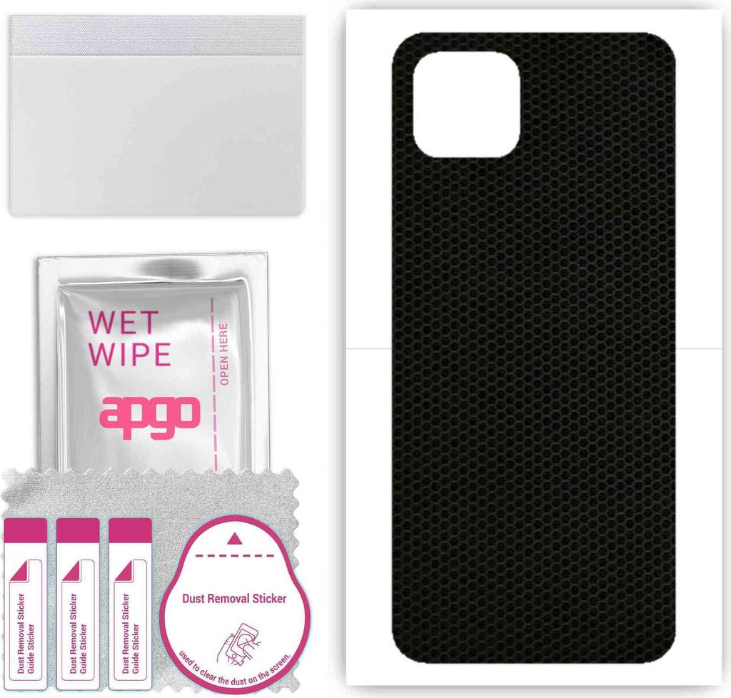 apgo Rückseite Schutzfolie, Skin, kompatibel mit Oppo Reno4 Z 5G, Hinten Displayschutzfolie aus Vinylfolie, kratzfest, einfache Montage - Matrix