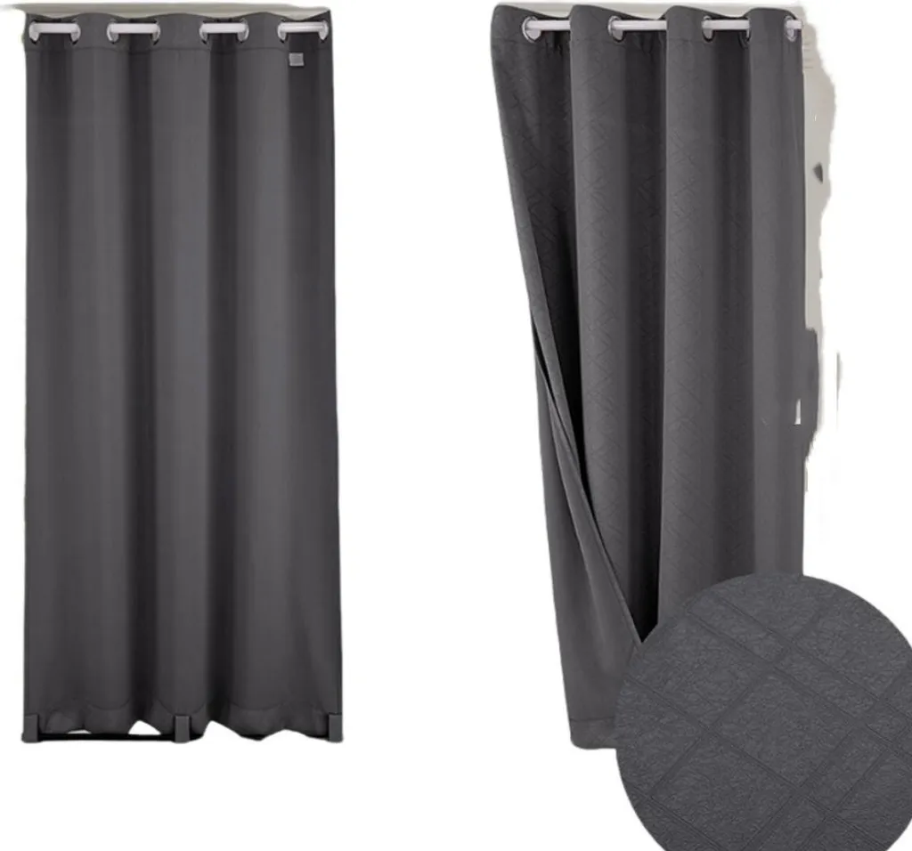 Rideau occultant extérieur pour pergola et tonnelle INF Gris foncé
