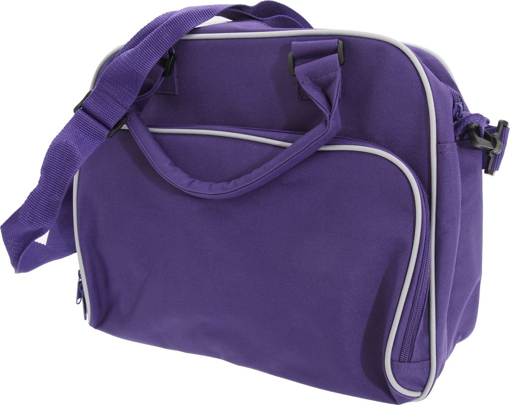 Bagbase Compact Junior Dance Messenger Tasche, 15 Liter BC3135 (Einheitsgröße) (Violett/Hellgrau)