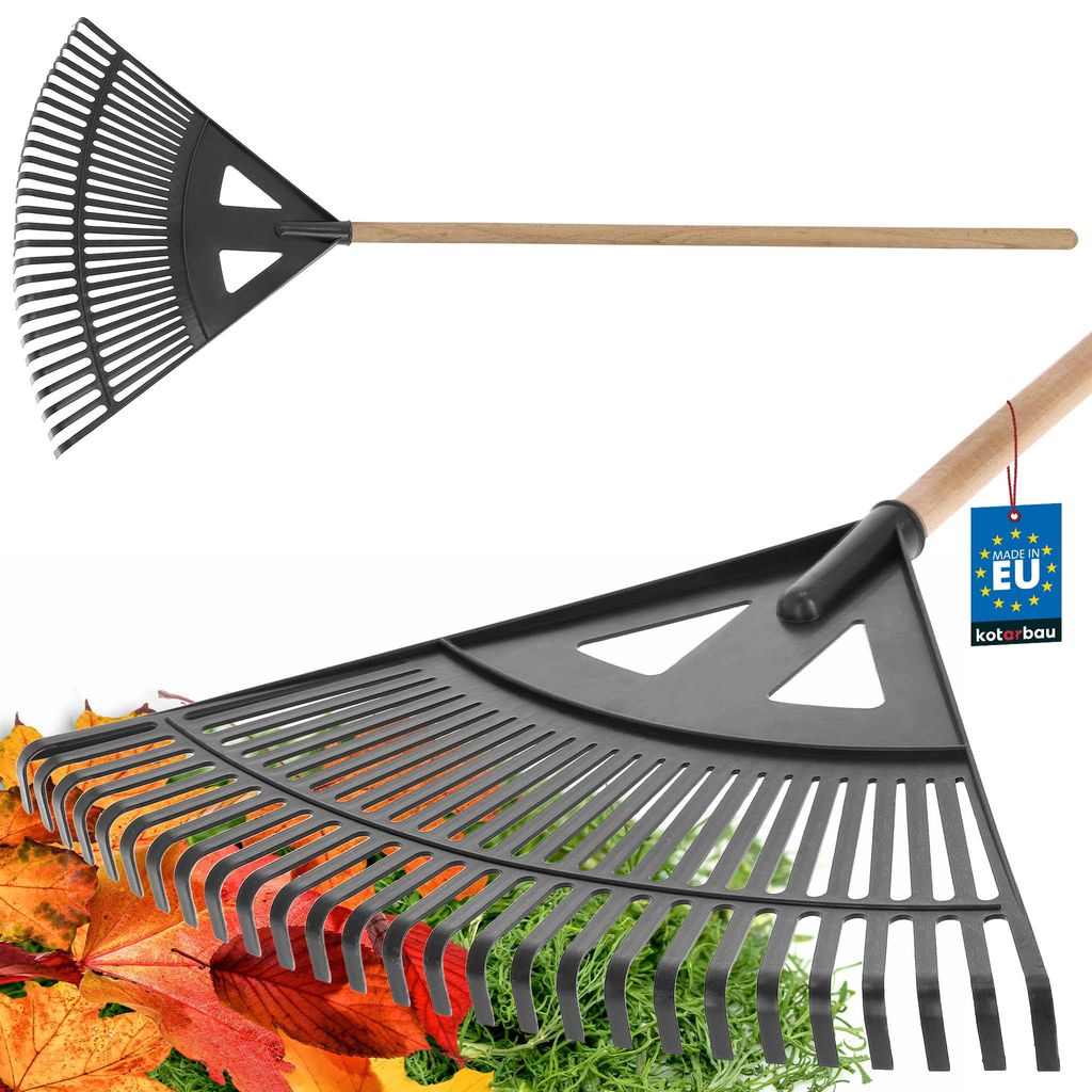 KOTARBAU® Hrábě na listí z plastu, 58 cm, zahradní hrábě s Obrázek produktu 