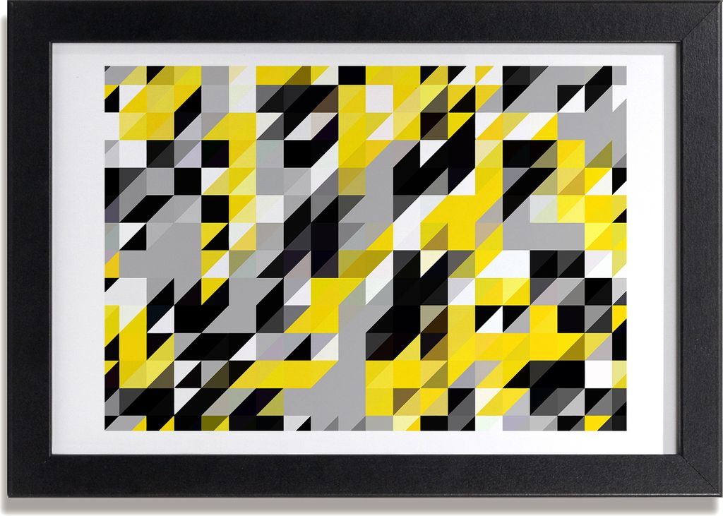 Bild 30x20 MDF-Rahmen, Wandkunst geometrischer Hintergrund Produktbild 