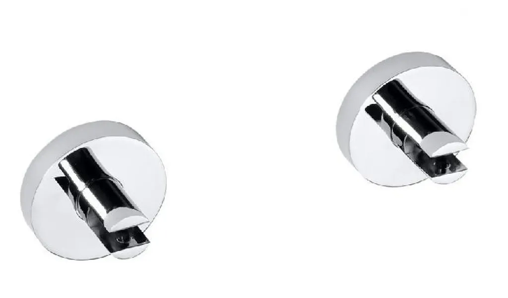 Fixation étagère salle de bain Sapho X-Round XR009 chrome, lot de 2