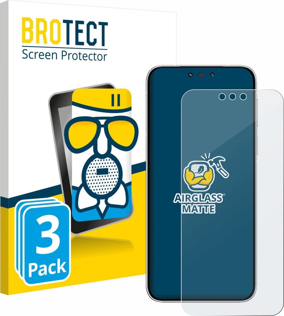 3x BROTECT Entspiegelungs Schutzglas für Huawei Mate 80 Pro Schutzfolie Panzer Folie Glas Display Schutz matt
