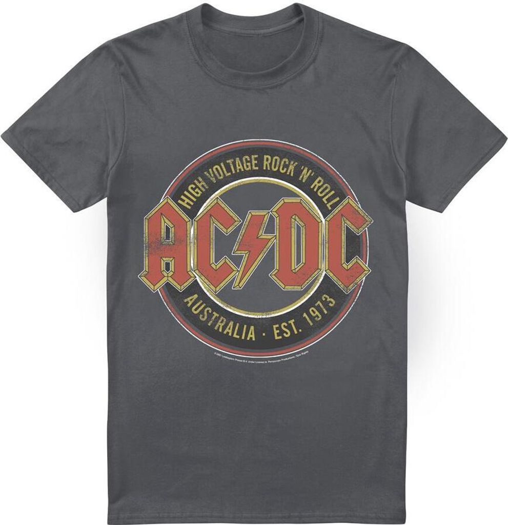 AC/DC - "Est. '73" T-Shirt für Herren TV13343 (XL) (Holzkohle)