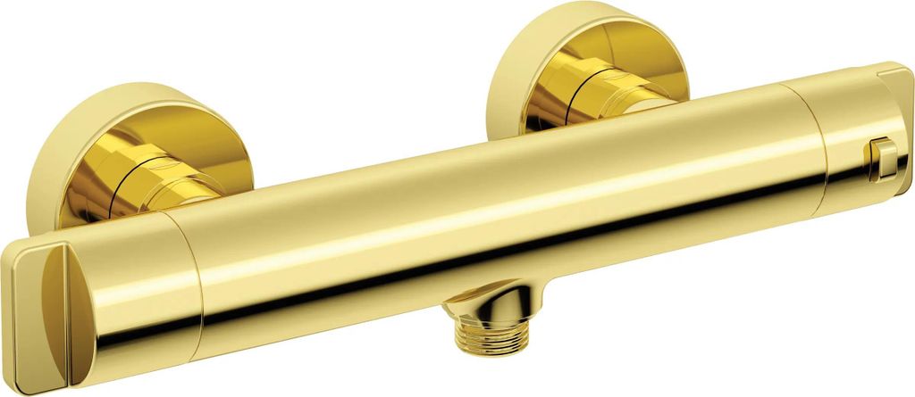 Design Duscharmatur, thermostatisch - gold