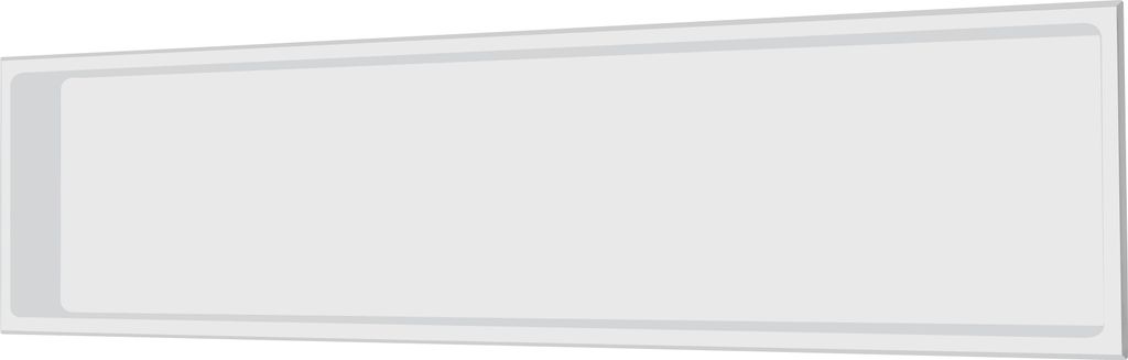 Edelstahl Wandnische 30 x 122 cm (weiß) Produktbild 