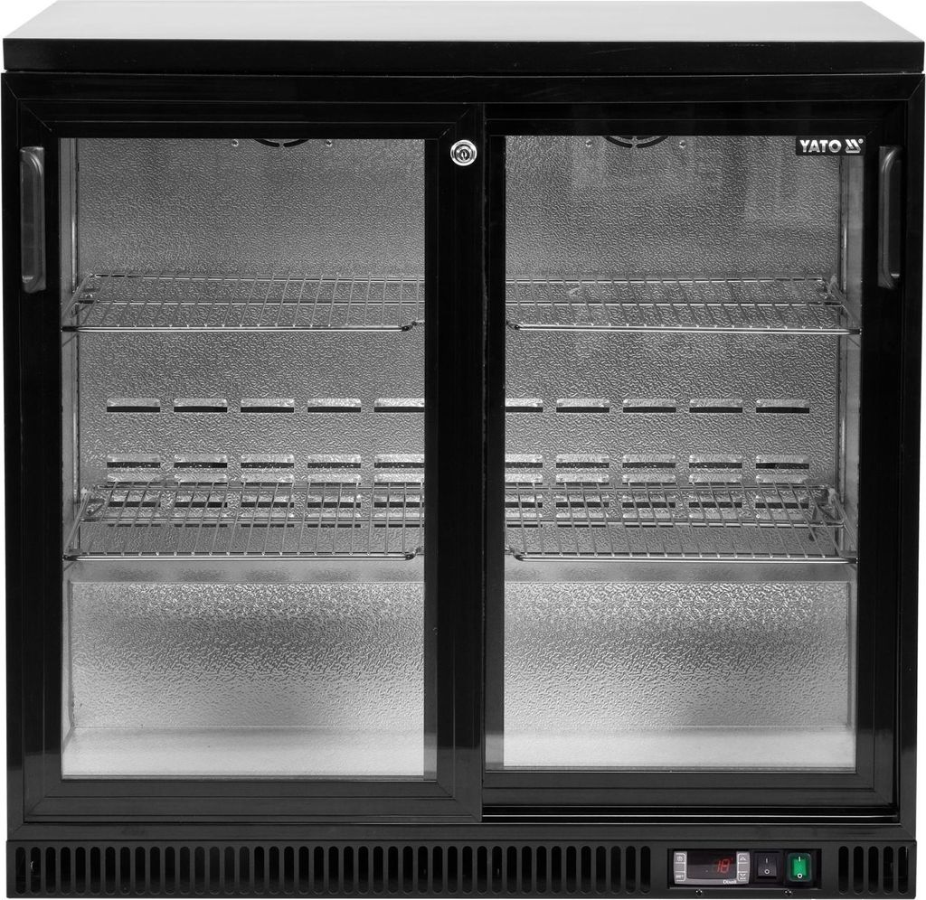 Getränkeküher, Flaschenkühler 2-türig, 200W, 227L, 920 x 515 x 905 mm