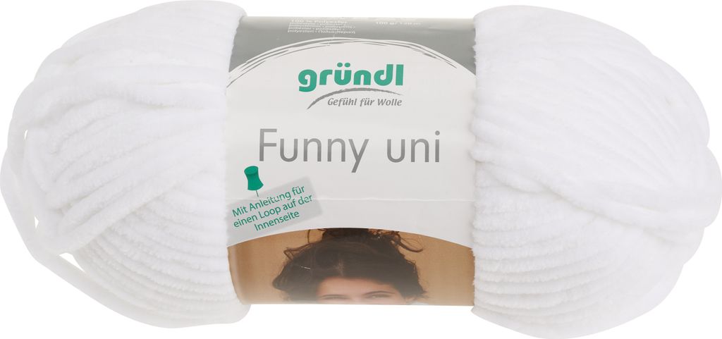 Gründl filato ciniglia Funny uni, 100g/120m, lana baby, Immagine del prodotto 