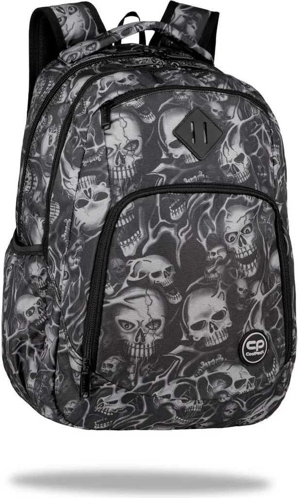 Sac à dos scolaire CoolPack avec motifs crânes pour adolescents