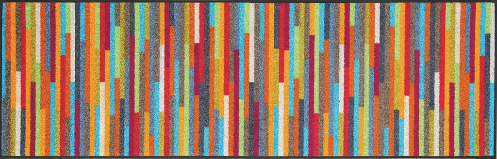 Tapis de propreté Mikado Stripes 60x180 cm idéal pour entrée et couloir