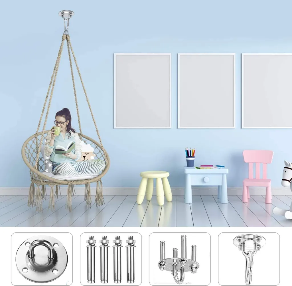 Crochet de plafond en acier inoxydable robuste support solide 1 pièce
