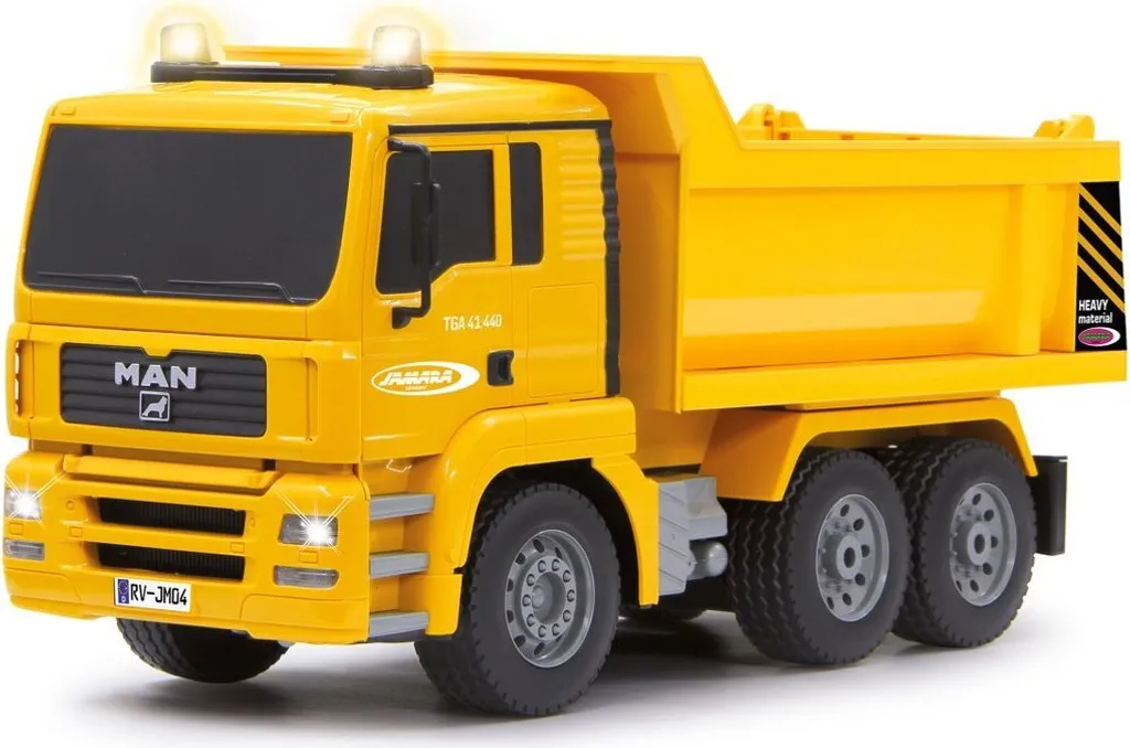 Camion benne jouet d'imitation camion de chantier MAN JAMARA jaune