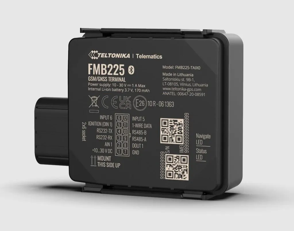 FMB225 Traceur GNSS Double SIM et RS485 pour Suivi Industriel Robuste