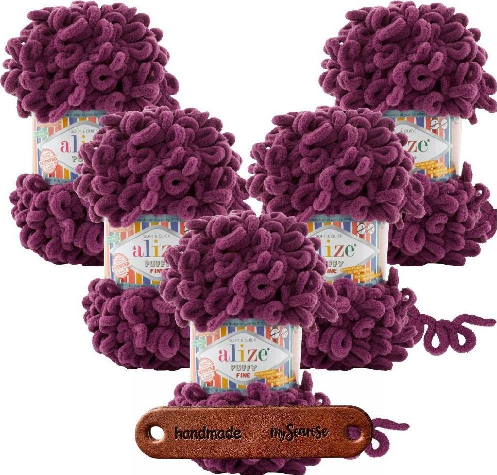 5 x ALIZE Puffy Fine 111 mit Label