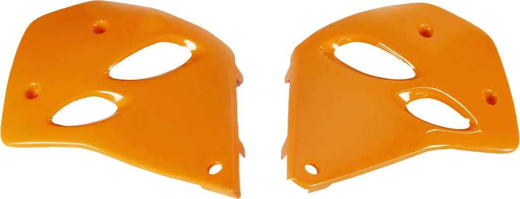 Ouïes de radiateur UFO PLAST orange OEM plastiques moto 2 pièces