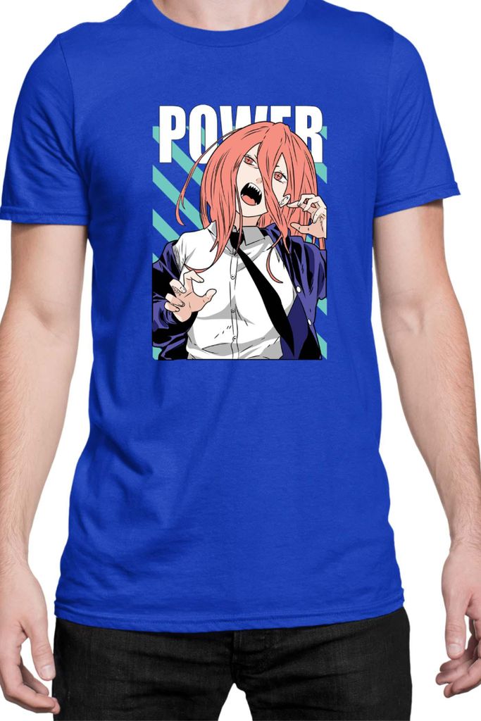 Herren T-Shirt Manga Japan Anime Comics Animation Chainsaw Anime manga Man 14, Man S / Blau