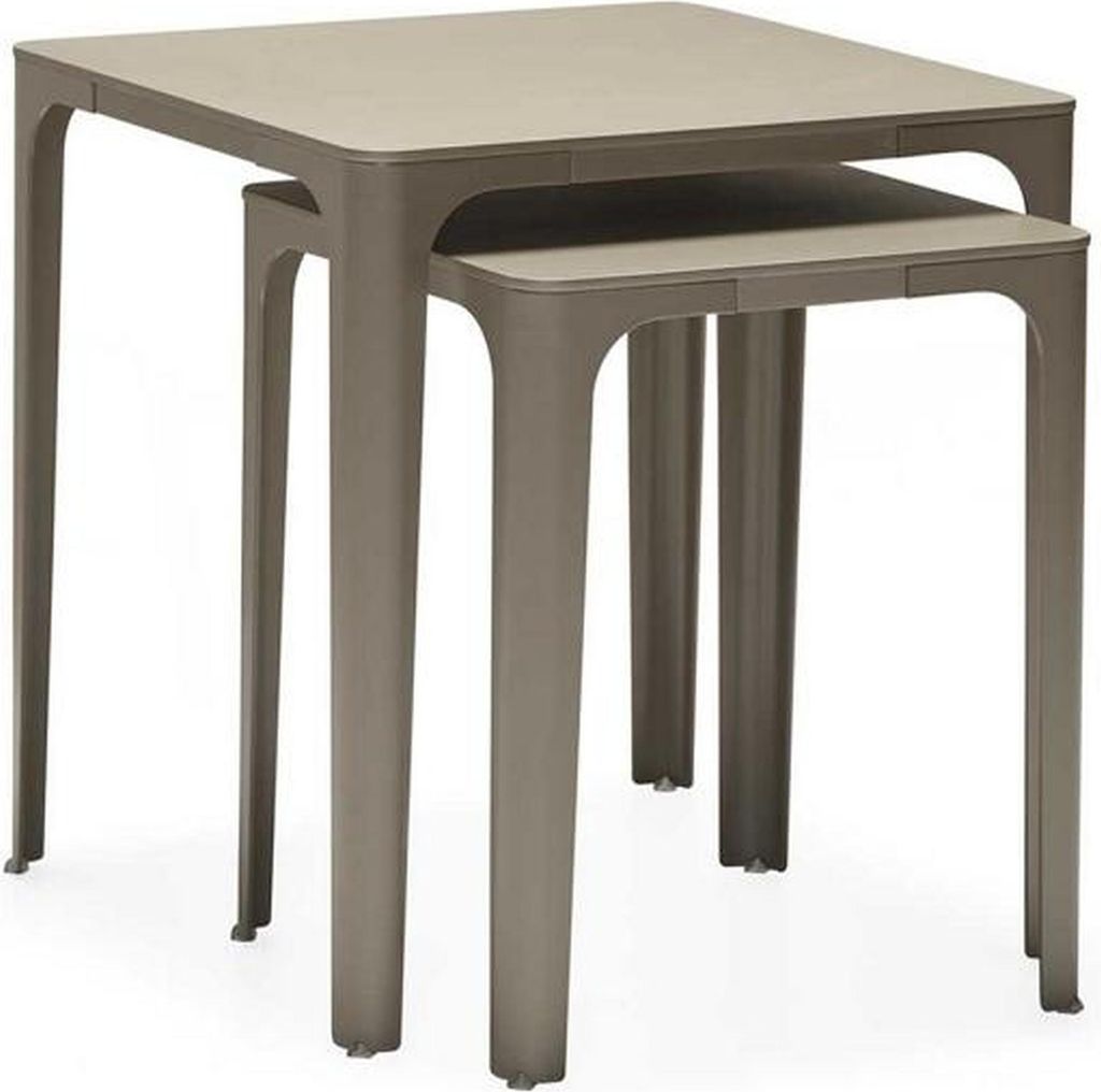 Beistelltisch Holz Beige Modern Elegant