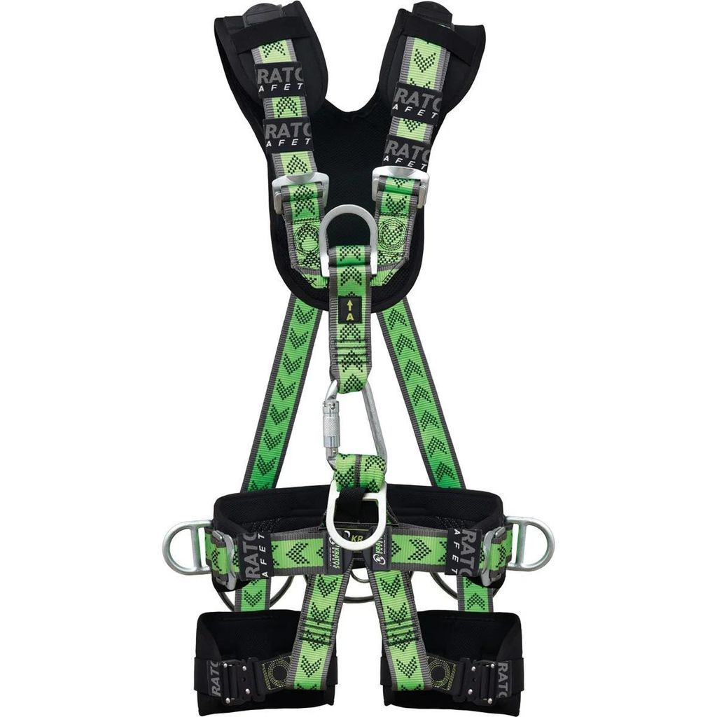 Auffanggurt Haltegurt Fallschutz Arbeitsgurt Klettergurt Bandfalldämpfer Gurt 5-Punkt PREMIUM Komplettgurt 4434