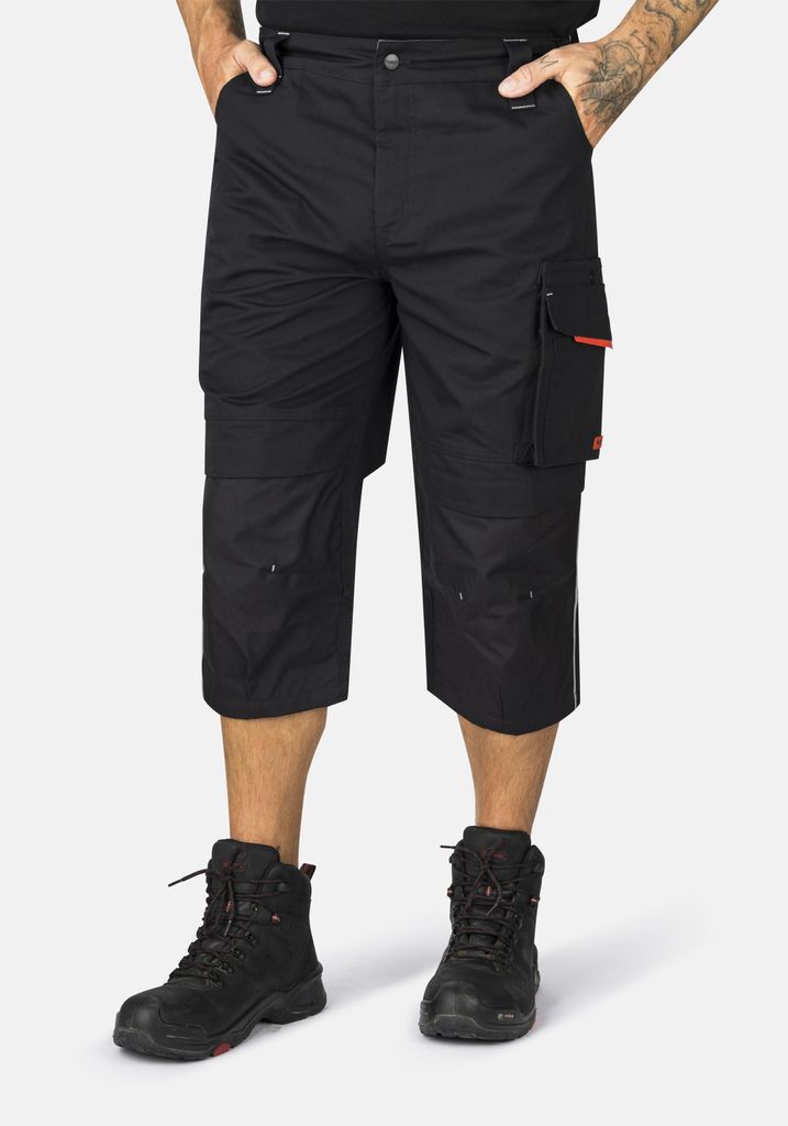 HERO by John Medoox TACOMA PRO WORKWEAR Herren Arbeits-Cargoshorts Regular Fit 54 black