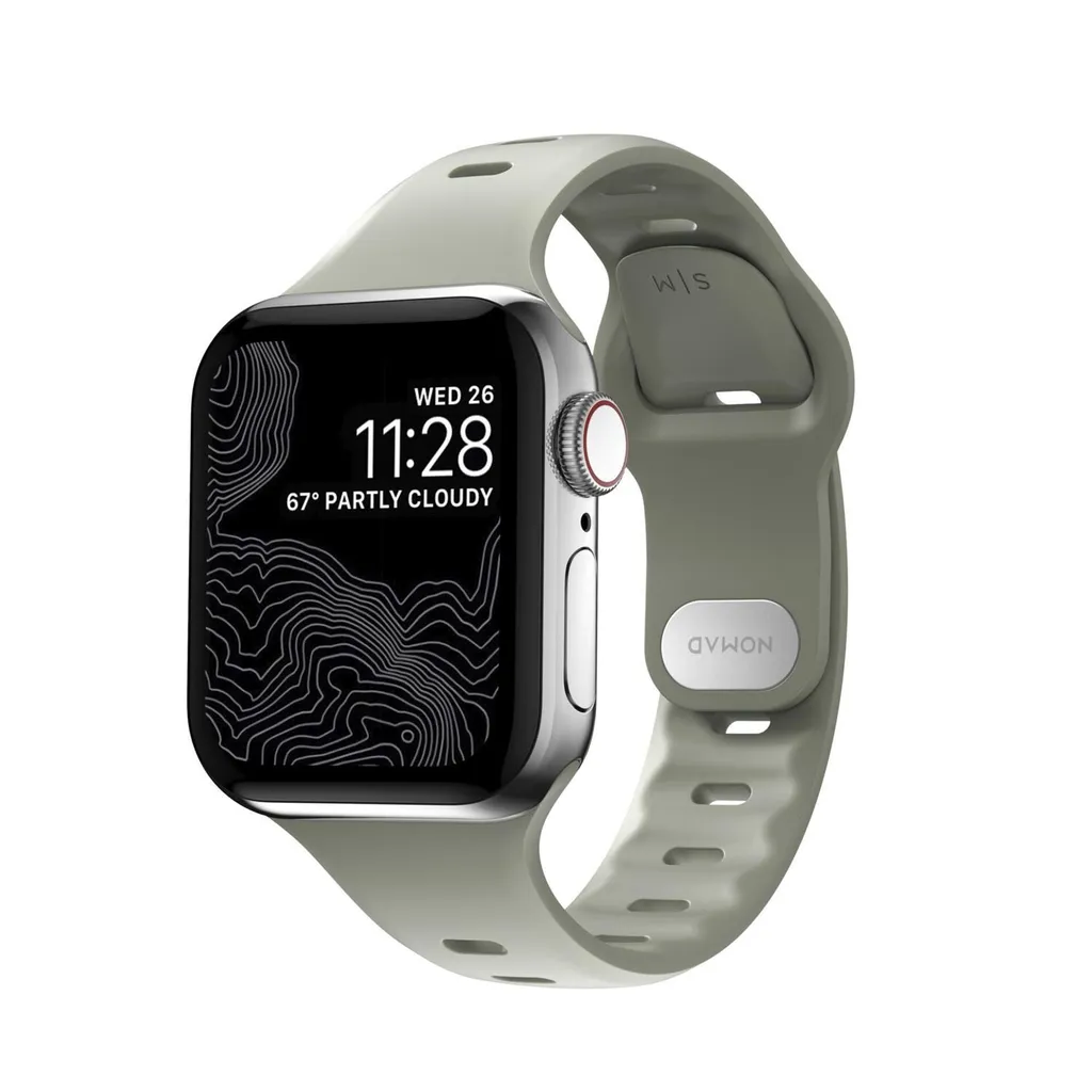 Bracelet Nomad Sport Slim Sage Anti-Transpiration Apple Watch 41/40/38mm