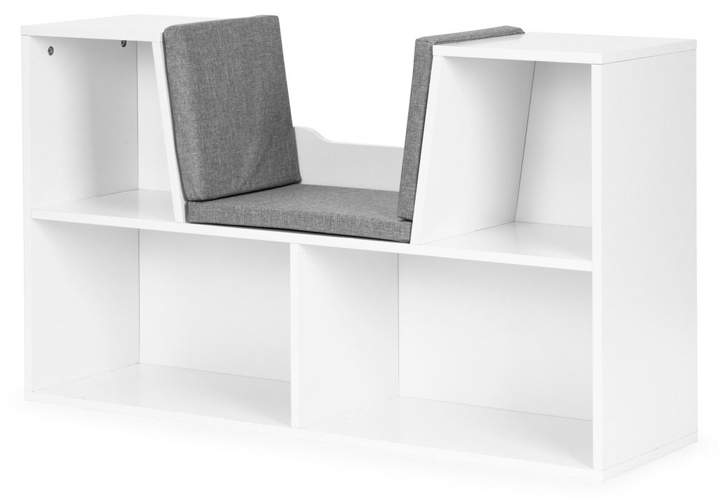 ECOTOYS ZKB-5W – Kinderregal mit Sitzbank und Ablagefläche, Produktbild 