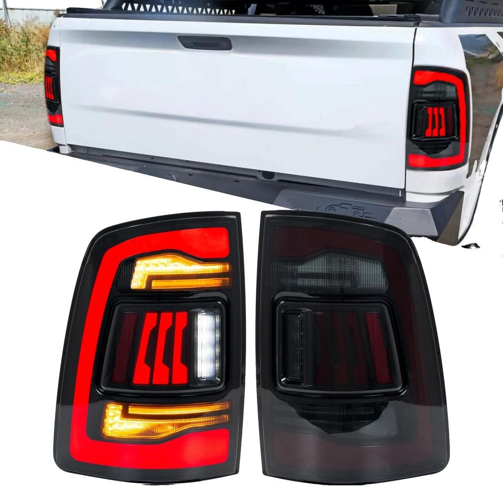 LED-Rückleuchten-Set, kompatibel mit Ram 2009-2018, ABS-Kunststoff, 12V Spannung, 3400LM Helligkeit, IP67 wasserdicht