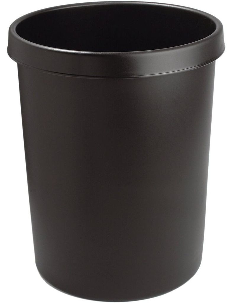 helit H6106295 Gross-Papierkorb, 45 Liter, PE, schwarz Produktbild 