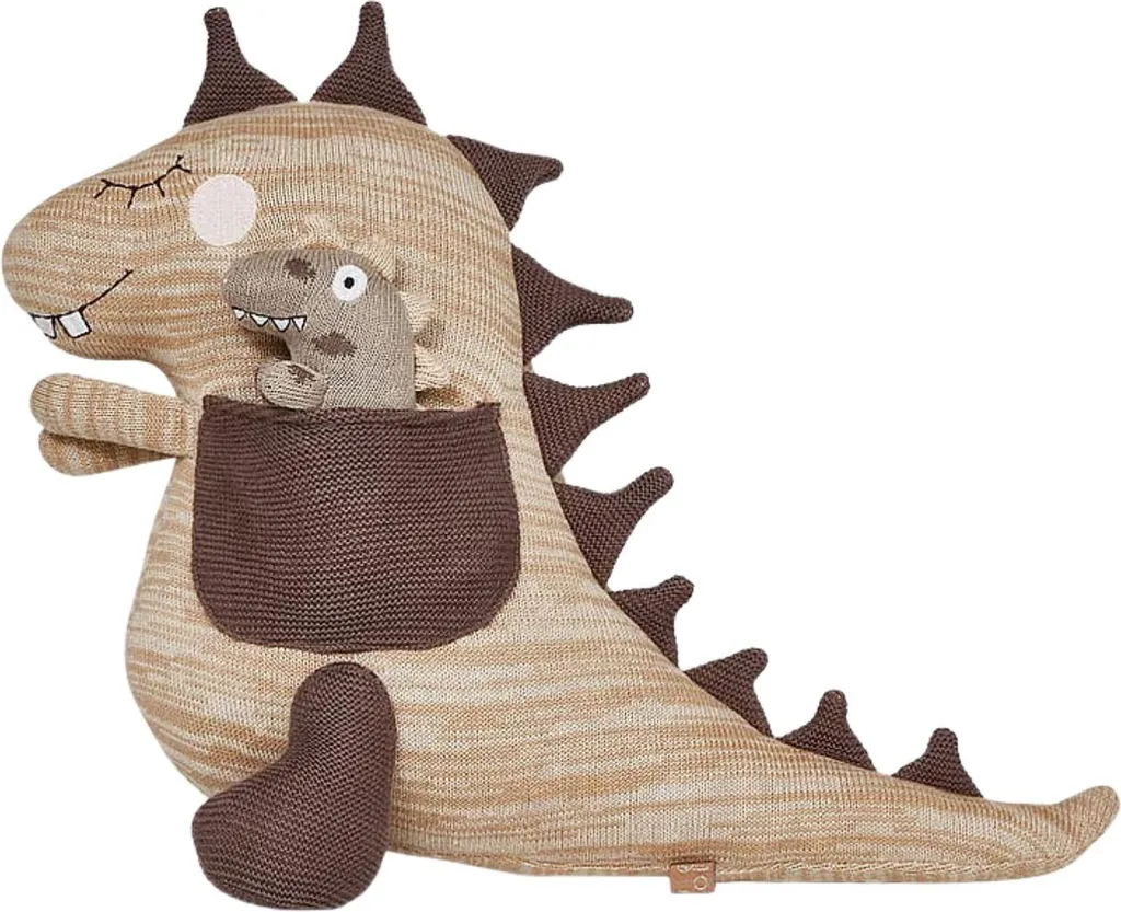 Peluche dinosaure en coton Oyoy Dina et Bobo design scandinave doux