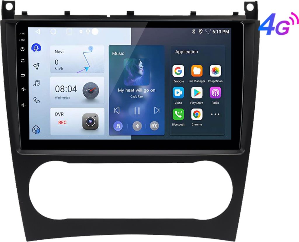 8-Kern Autoradio für Mercedes Benz C-Klasse W203 GPS Navi Produktbild 