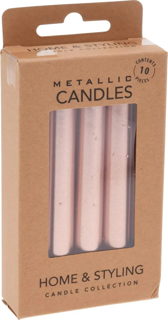 Candele Pilastro Metalliche 10cm | Design Contemporaneo per Interni