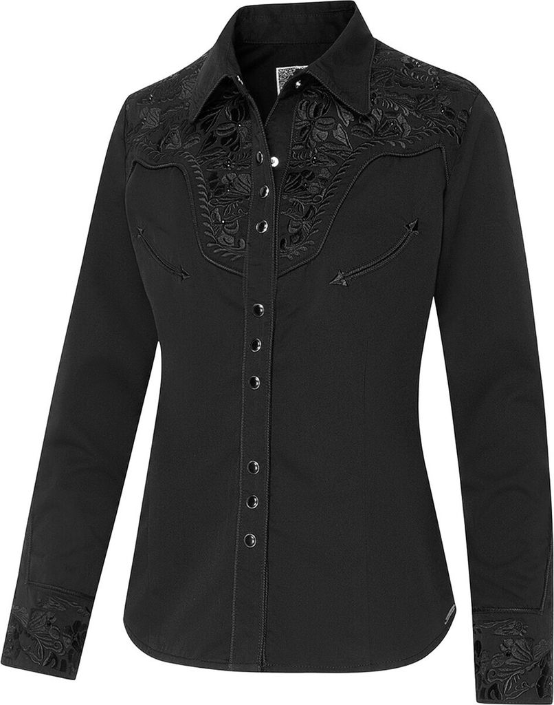 Damenbluse Westernbluse Country Cowgirl Western Stars & Stripes »RILEY«
