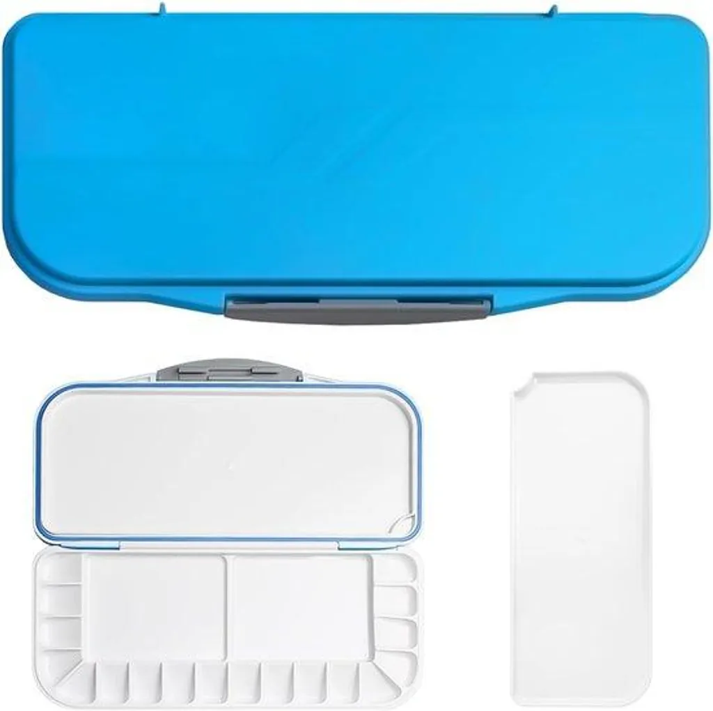 Spatule bleue flexible en plastique résistant pour mixage culinaire