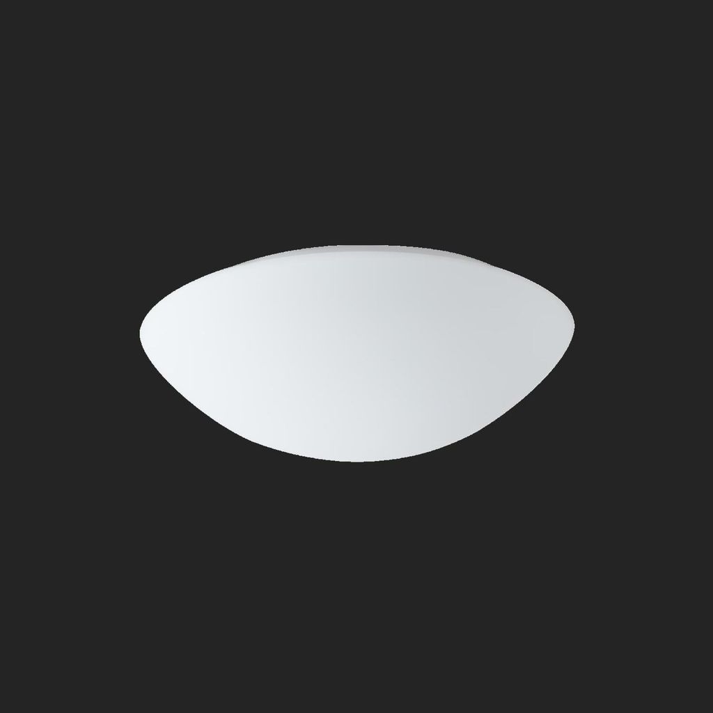 OSMONT AUR59519 AURA 3 Decken-/Wandleuchte aus Glas, weiß, IP43, 4000 K, 19 W LED-Notbeleuchtung, kombiniert, 3 Stunden