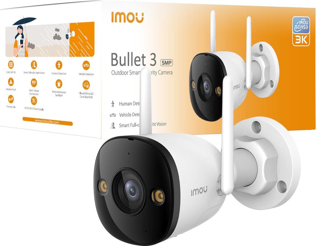 Imou Bullet 3 3K, IP-Sicherheitskamera, Draußen, Verkabelt Produktbild 