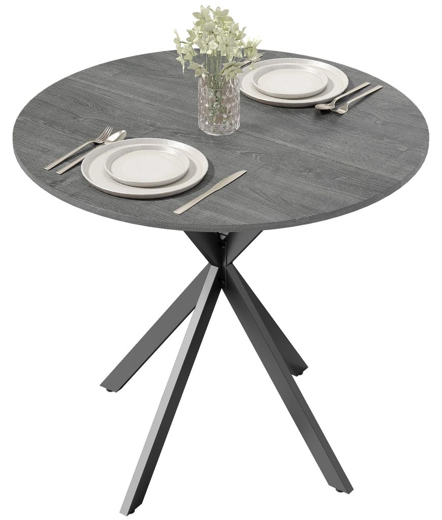 HOMCOM Eettafel, keukentafel voor 2 personen in industriële Productafbeelding 