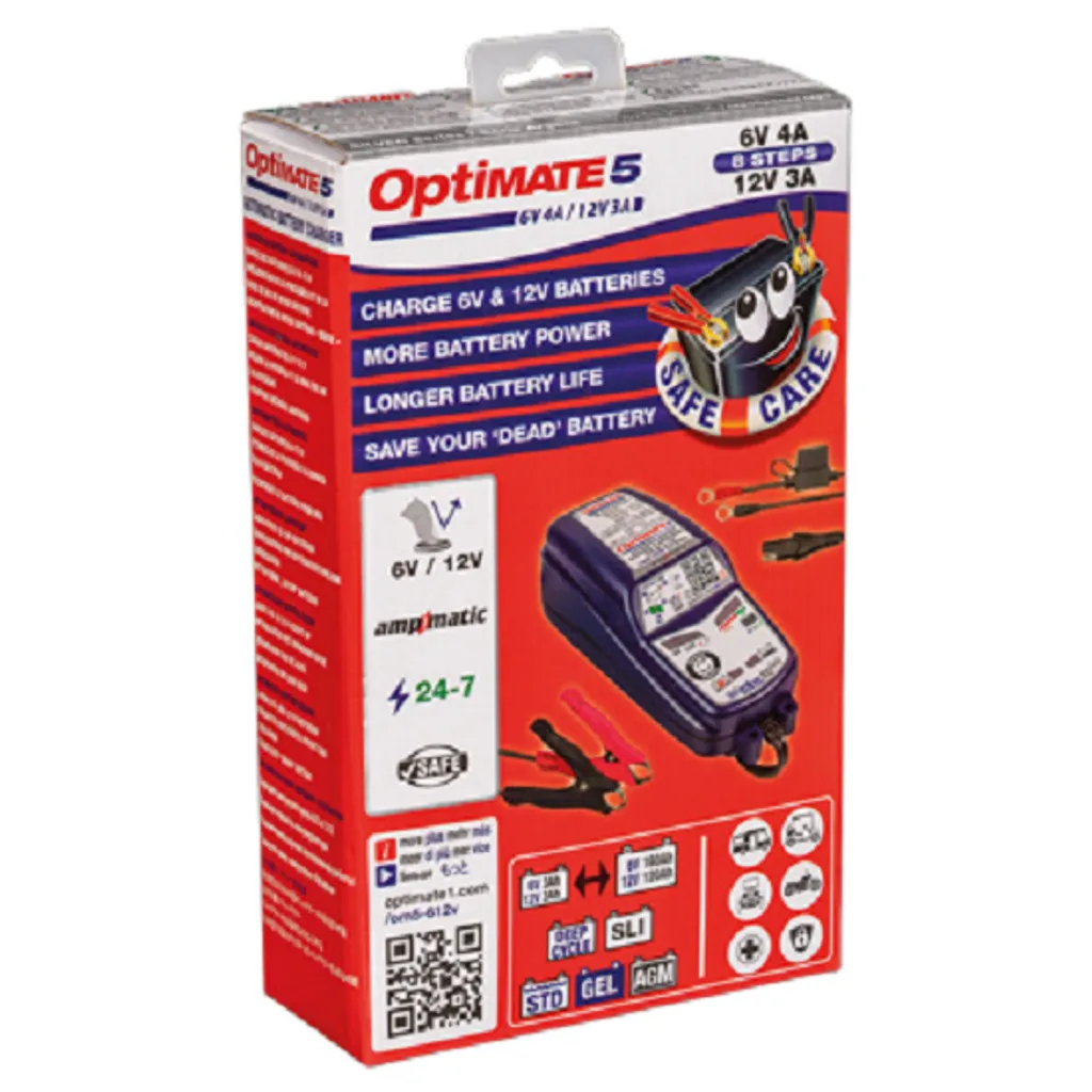 OptiMATE 5 Select TecMate : Chargeur de batterie 6V 12V haute précision - 9