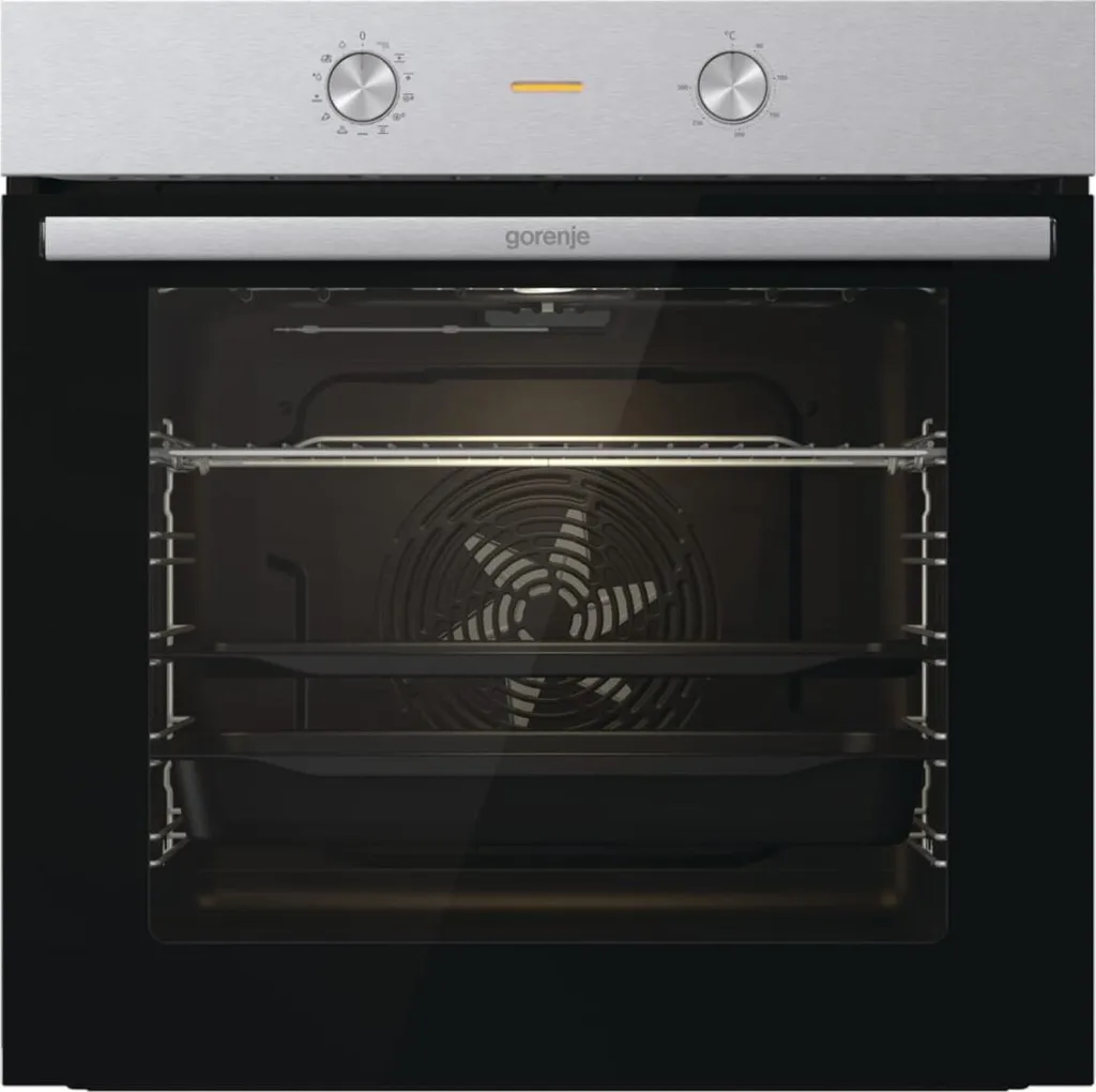 Gorenje BO6717E03X Einbaubackofen, 77 Liter, Silber, Edelstahl